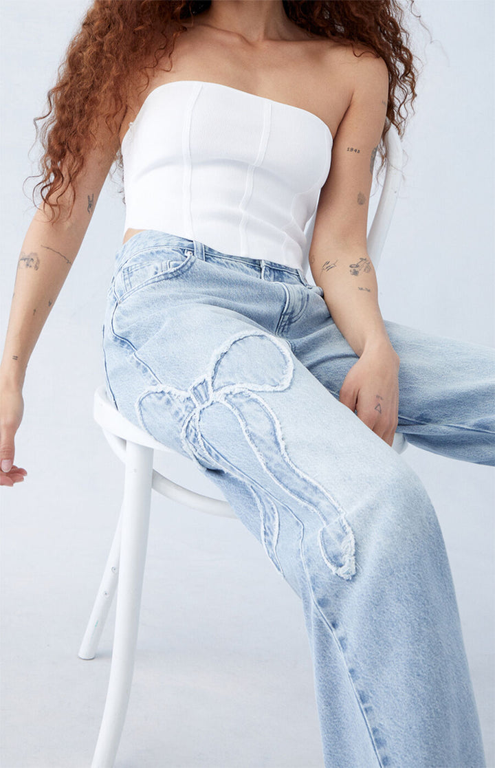 Sofia | Trendiga jeans med rosett