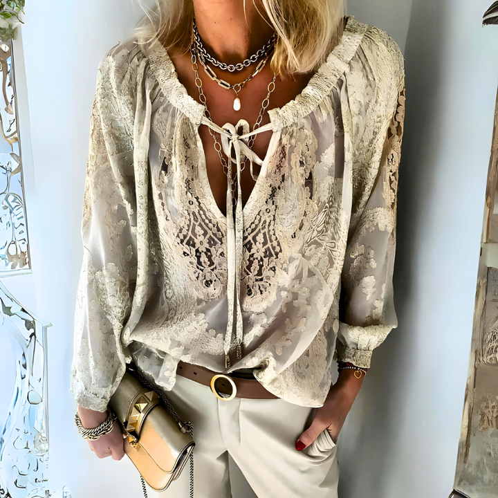 Viveca™ | Virkad boho-topp