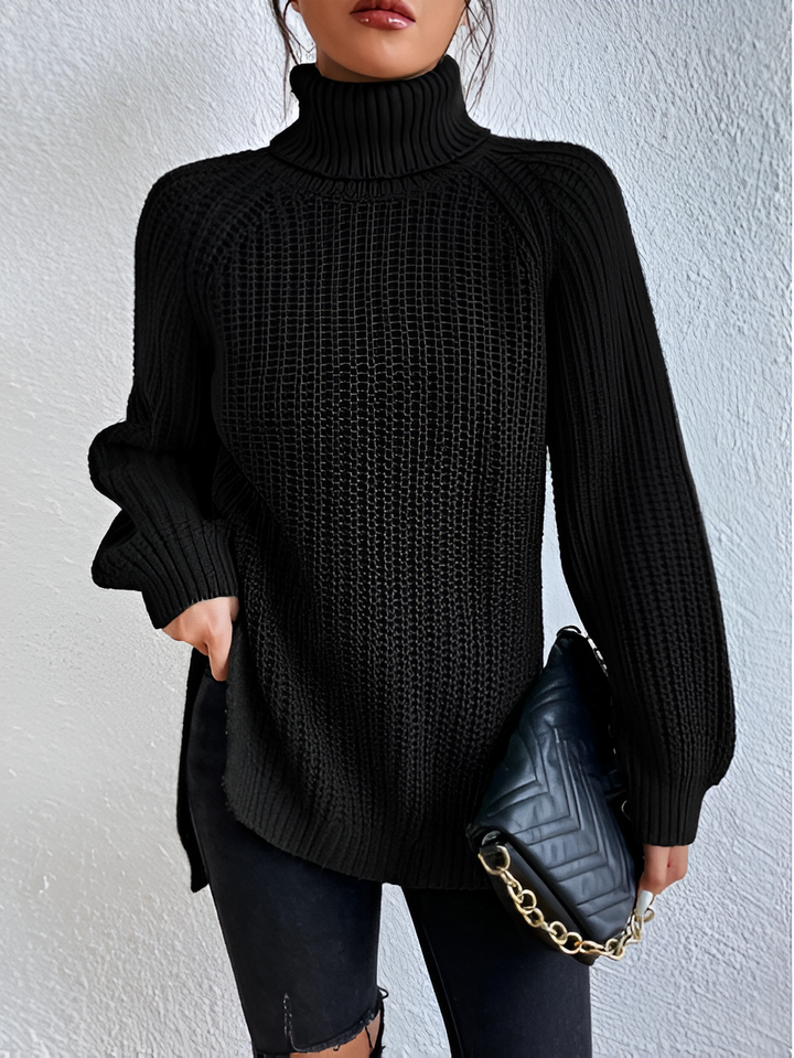 Nathalie™ | Stilren stickad turtleneck