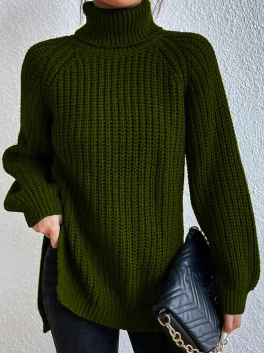 Nathalie™ | Stilren stickad turtleneck