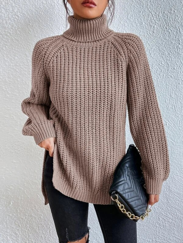 Nathalie™ | Stilren stickad turtleneck